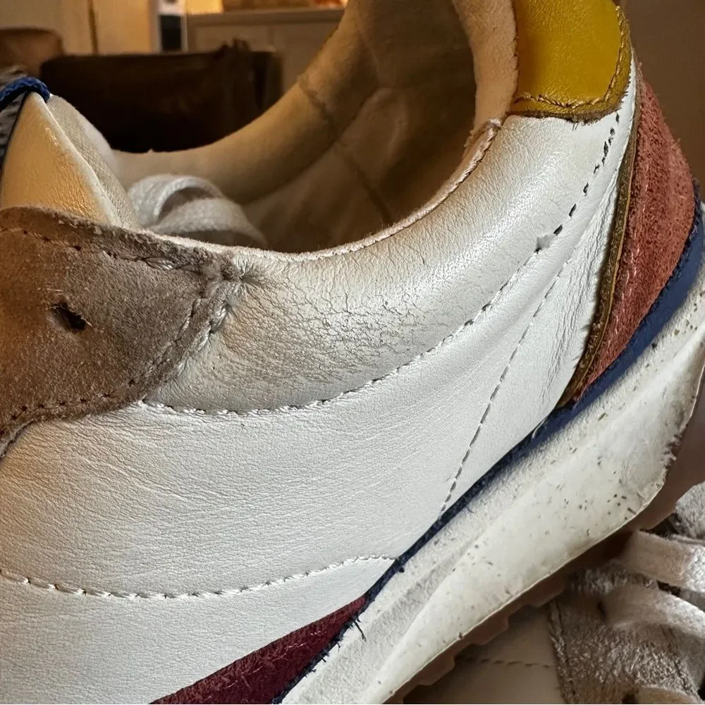Madewell | 9.5 | MWL Kickoff Trainer Sneaker in Neutral Colorblock Leather